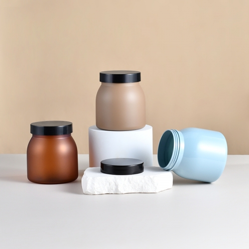 300g Face cream bottle pet Tea Exfoliating Eye Cream dispenser pp plastic bottle Cosmetic cream bottle
