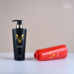 500ml高档酒店洗液瓶电镀泵头压洗发瓶