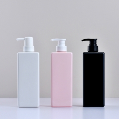 600/750ml square lotion bottle Large volume shampoo and body wash bottle