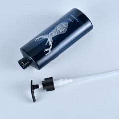 50/260/500ml Bottle Plastic Lotion Bottle Lotion Transparent Blue body Wash shampoo bottle