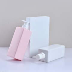 600/750ml square lotion bottle Large volume shampoo and body wash bottle