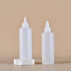 400ml clear nail polish glue press bottle Nozzle bottle Cleaner Plastic bottle Squeeze bottle