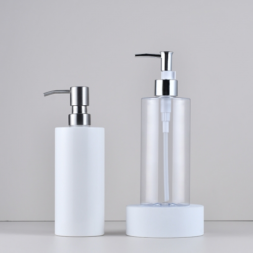 500ml平肩洗发水瓶塑料沐浴露瓶按洗手液瓶