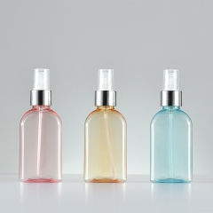 工厂直销120毫升PET定制颜色透明塑料瓶洗发水，面部爽肤水，肥皂瓶