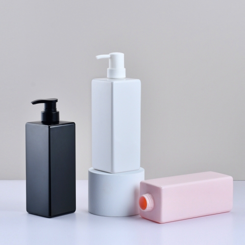 600/750ml square lotion bottle Large volume shampoo and body wash bottle
