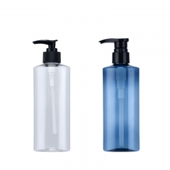 300ml Oblique Shoulder shampoo bottle High-end body lotion bottle pet body wash lotion bottle
