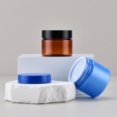 30~60g face cream eye mask bottle transparent wide mouth bottle pet cosmetic cream bottle