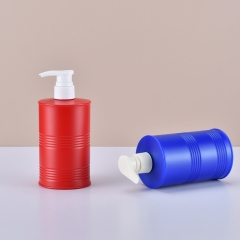 500ml Flat Shoulder Shampoo bottle Plastic bath lotion bottle Press hand sanitizer bottle