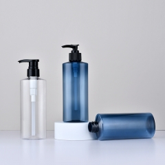 300ml Oblique Shoulder shampoo bottle High-end body lotion bottle pet body wash lotion bottle