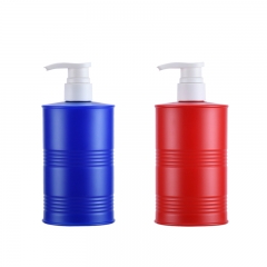 500ml Flat Shoulder Shampoo bottle Plastic bath lotion bottle Press hand sanitizer bottle