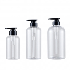 300/500/750ml圆肩洗发水瓶塑料沐浴露瓶大容量瓶
