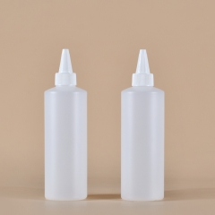 400ml clear nail polish glue press bottle Nozzle bottle Cleaner Plastic bottle Squeeze bottle