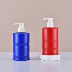 500ml Flat Shoulder Shampoo bottle Plastic bath lotion bottle Press hand sanitizer bottle