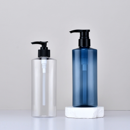 300ml Oblique Shoulder shampoo bottle High-end body lotion bottle pet body wash lotion bottle