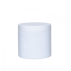 500ml cream bottle White cap Conditioner mask Plastic jar Wide mouth Cosmetic face cream bottle