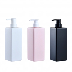 600/750ml square lotion bottle Large volume shampoo and body wash bottle