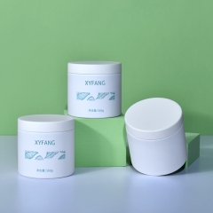 500ml cream bottle White cap Conditioner mask Plastic jar Wide mouth Cosmetic face cream bottle