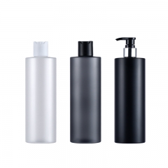 500ml shower Gel bottle High-end men's Scrub Lotion dispenser Stylish Flat Shoulder shampoo bottle