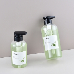 300/500/750ml圆肩洗发水瓶塑料沐浴露瓶大容量瓶