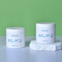 500ml cream bottle White cap Conditioner mask Plastic jar Wide mouth Cosmetic face cream bottle