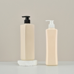 500ml塑料分配器泵瓶橙色豪华洗液泵瓶空塑料瓶泵