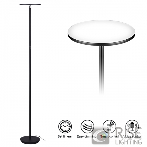25W Stepless Dimmable Up Lighting Stand Dormitorio Torchiere Lighting Home Lámpara de pie