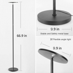 25W Stepless Dimmable Up Lighting Stand Bedroom Torchiere Lighting Home Floor Lamp