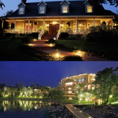 PAVO for Outdoor DC24V RGB Spot Light 8W Landscape Lights Waterproof Outdoor Spotlights LED Garden Light