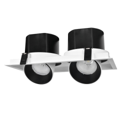 Double Heads 2X8W 2X15W 2X20W Recessed Ceiling Spotlight Twins COB LED Downlight