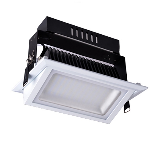 SAA CE High Lumen 120 degree 38W 4000lm Rectangular Downlight Led Shoplighter