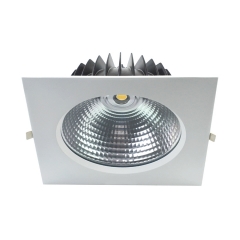 Aluminum Square Dimmable Led COB Downlight Recessed Spotlight