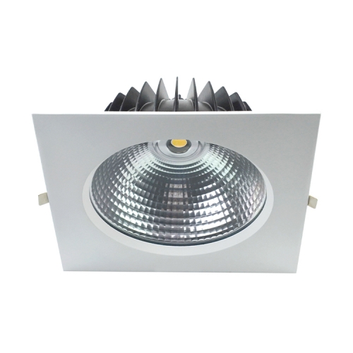 Aluminum Square Dimmable Led COB Downlight Recessed Spotlight