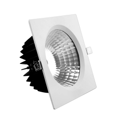 Aluminum Square Dimmable Led COB Downlight Recessed Spotlight