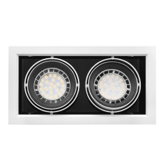 Multiple Adjustable 2X20W 3X20W 4X20W Recessed AR111 Square Led Downlight