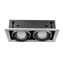 Multiple Adjustable 2X20W 3X20W 4X20W Recessed AR111 Square Led Downlight