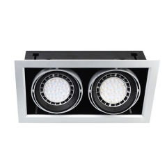 Multiple Adjustable 2X20W 3X20W 4X20W Recessed AR111 Square Led Downlight