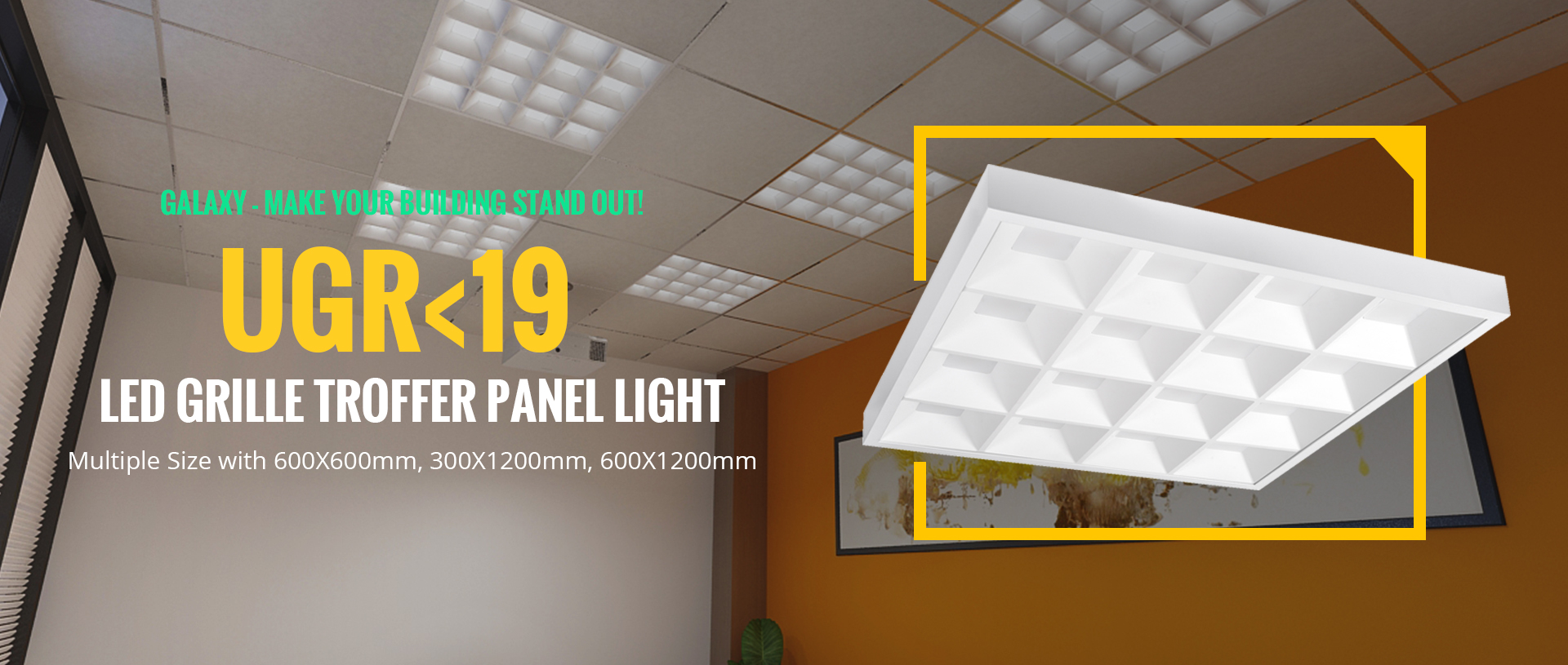 UGR<19 Grille Led Panel Light for Office