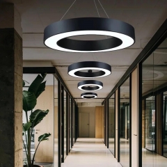 Hotel Apartment Modern Led Ring Lamp Art Design 36w 48w 60w 72w LED Pendant Light
