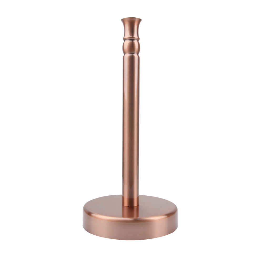 Copper Paper Towel Holder Roll Dispenser Stand for Kitchen Countertop