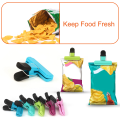 TACGEA Chip Clips, 12 Pack Food Clips, Bag Clips for Food Storage with Air Tight Seal Grip (3''x2.5'')
