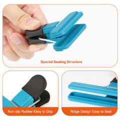 TACGEA Chip Clips, 12 Pack Food Clips, Bag Clips for Food Storage with Air Tight Seal Grip (3''x2.5'')