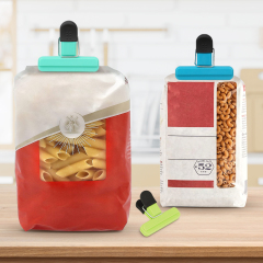 TACGEA Chip Clips, 9 Pack Food Clips, Bag Clips for Food Storage with Air Tight Seal Grip (3 Large and 6 Small)