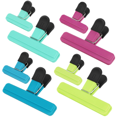 TACGEA Chip Clips, 8 Pack Food Clips, Bag Clips for Food Storage with Air Tight Seal Grip (4 Large and 4 Small)