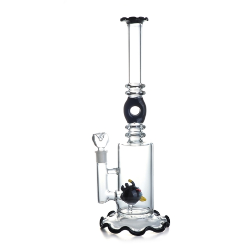 Glass Water Pipe Angry Birds Drum Perc Ice Glass Smoking Pipe Hookah