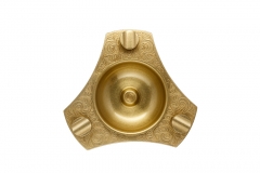 triangle gold cigar ashtray