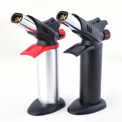 Jet Torch Lighter Butane Refillable Lighter with Punch and Safety Lock, Windproof and Flame Adjustable
