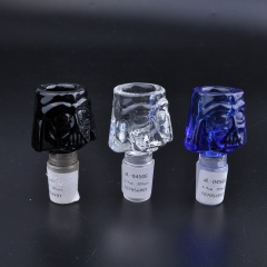 Darth Vader glass male cone pipe