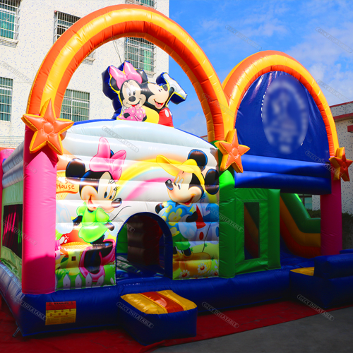 Mickey Castle And Slide Bounce House