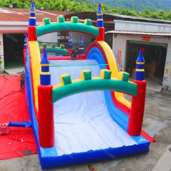 Retro Rainbow Inflatable Obstacle Course