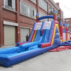 Double Slide Inflatable Obstacle Course